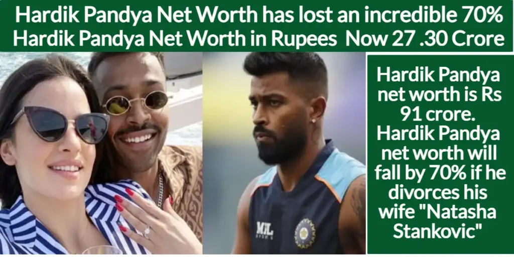 Hardik Pandya Net Worth in Rupees