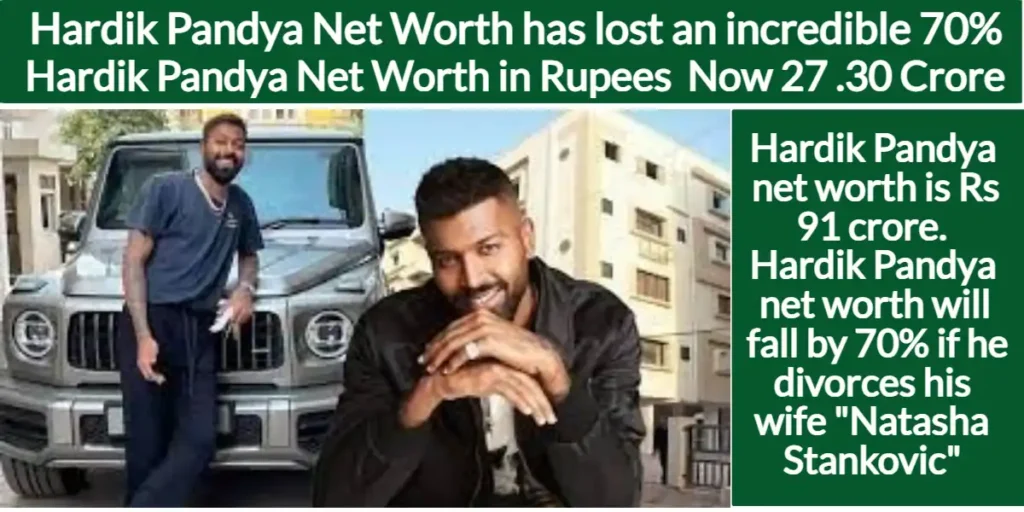 Hardik Pandya net worth has lost an incredible 70%