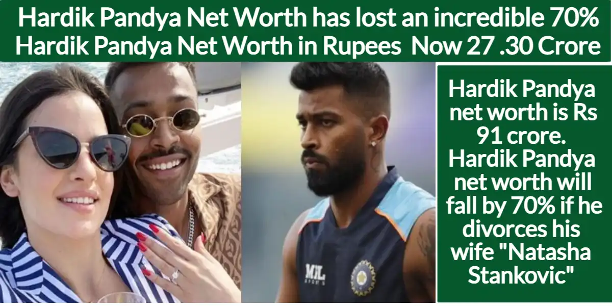 Hardik Pandya net worth has lost an incredible 70%