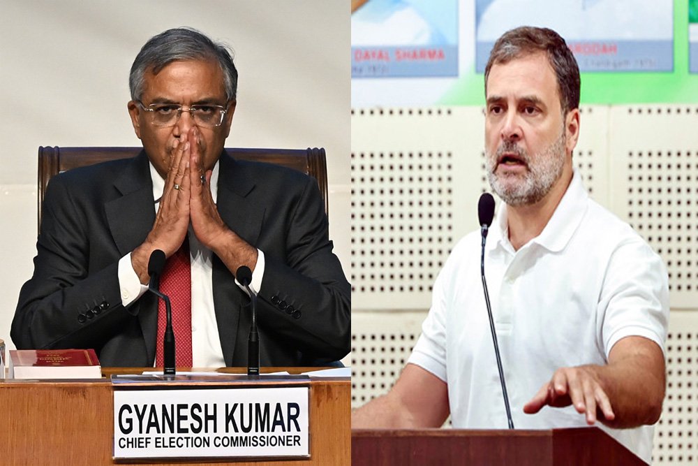 बिहार चुनाव: चुनाव आयोग ने राहुल गांधी के आरोपों पर दी सफाई