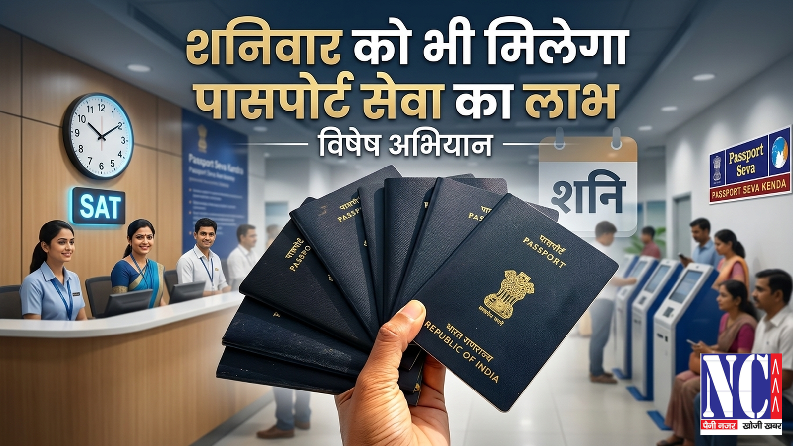 अब शनिवार को भी खुले रहेंगे छह जिलों के पासपोर्ट सेवा केंद्र